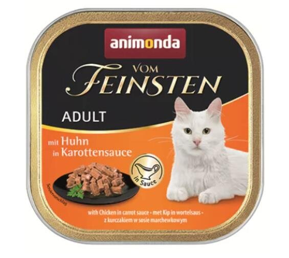 Animonda Vom Feinsten Tahılsız Havuç Sosu İçinde Tavuklu Yetişkin Kedi Konservesi 100 GR | SRC: Barcode: 4017721833622